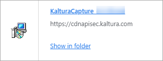 Kaltura Capture download.