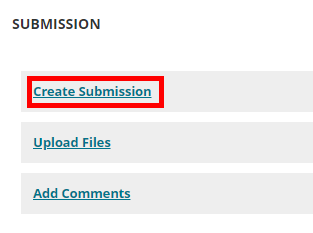 “Create Submission” link